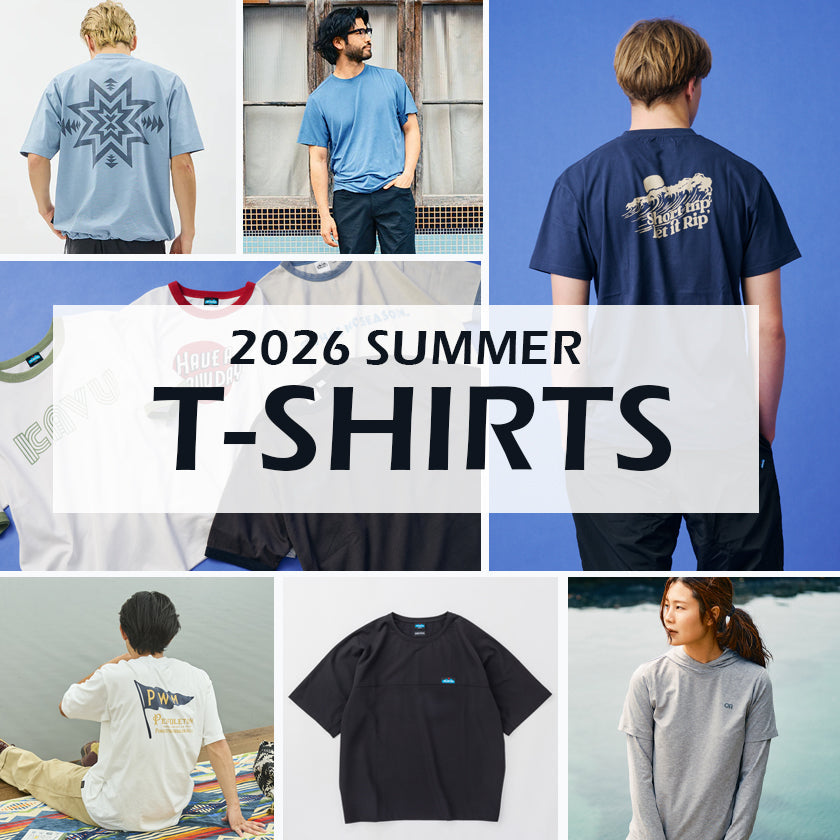 2026|暑い季節を快適に、アクティブに!夏のTシャツ特集