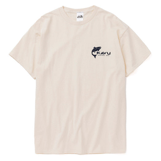 カブー メンズ シンプルサーモン Tシャツ