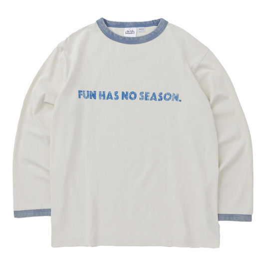 カブー メンズ フレーズ ロングスリーブ リンガー Tシャツ ファン