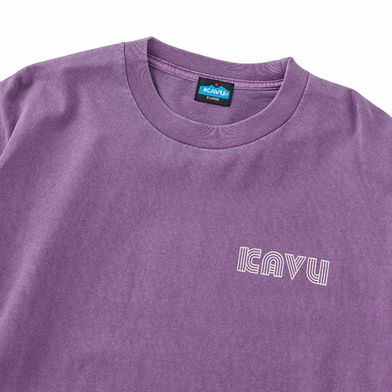 カブー メンズ スリーブプリント ロングスリーブ ピグメントTシャツ