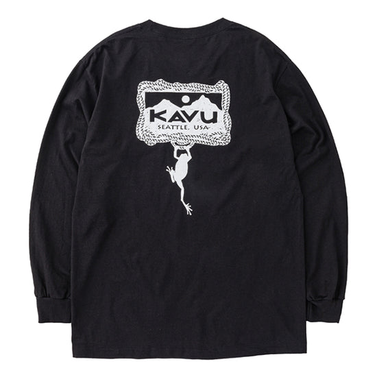 カブー メンズ ハンギングフロッグ ロングスリーブ Tシャツ