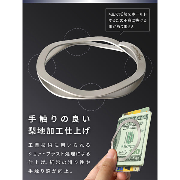 ウェーブクリップ マネークリップ ラージ
