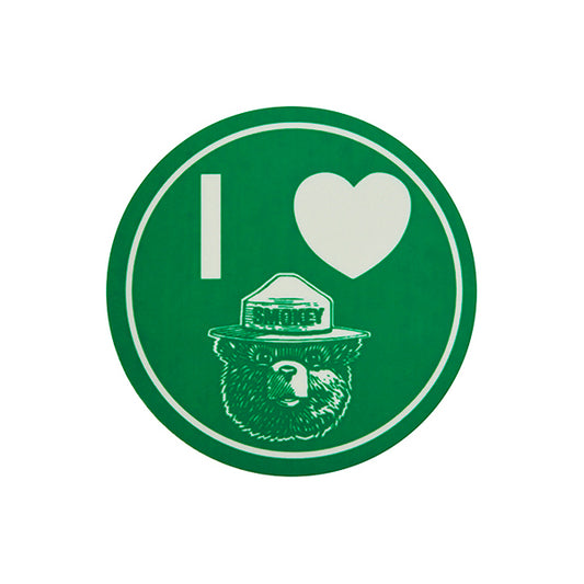 スモーキーベア I LOVE SMOKEY ステッカー 畜光